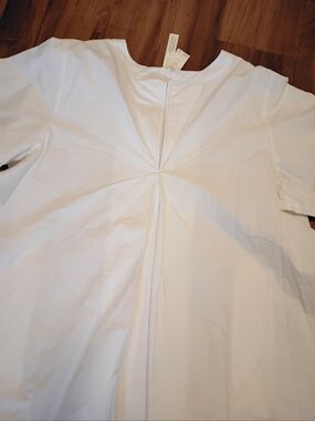 Anthropologie The Emme Short Sleeve Swing Mini Dress XL White NWT